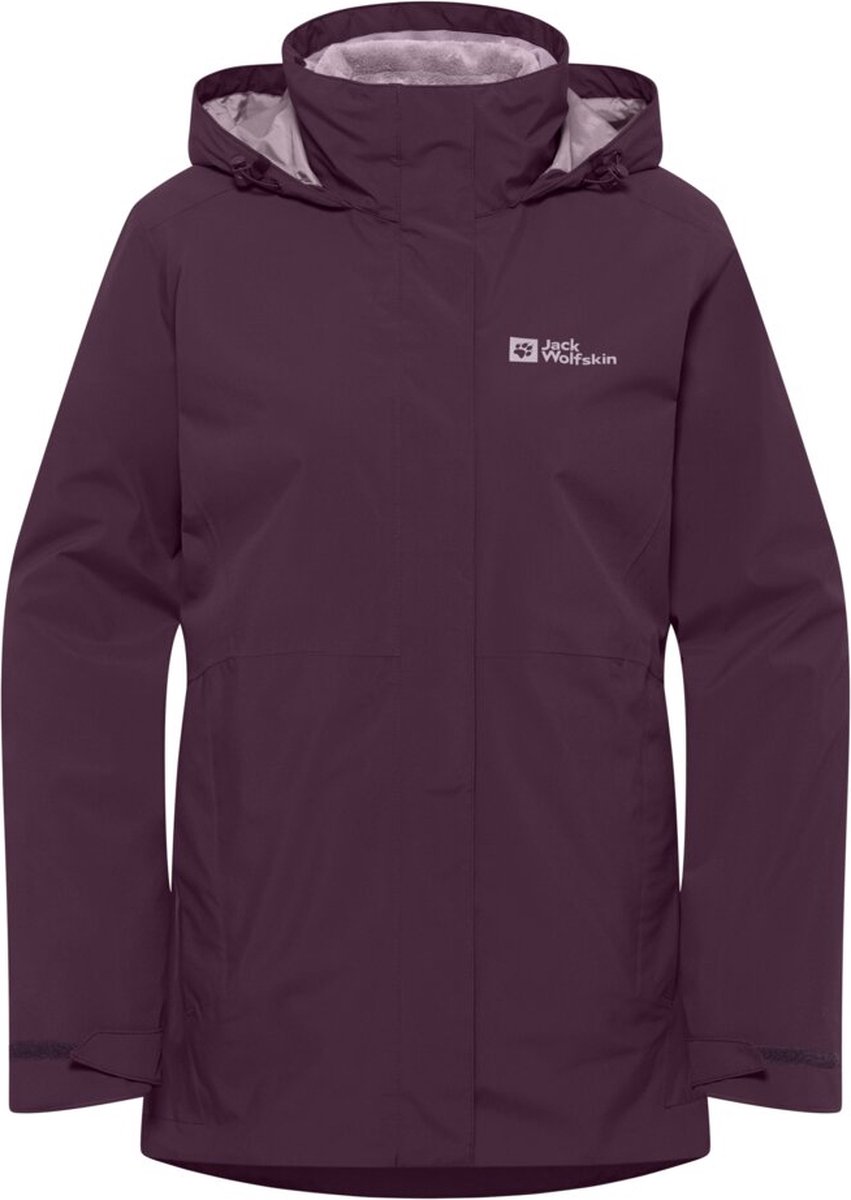 Jack Wolfskin Rotwand 3in1 Jacket Women Winterjas Dames Paars