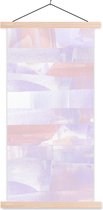 Posterhanger incl. Poster 90x180 cm - Schoolplaat - Pastel - Verf - Design - Textielposter - Blanke latten