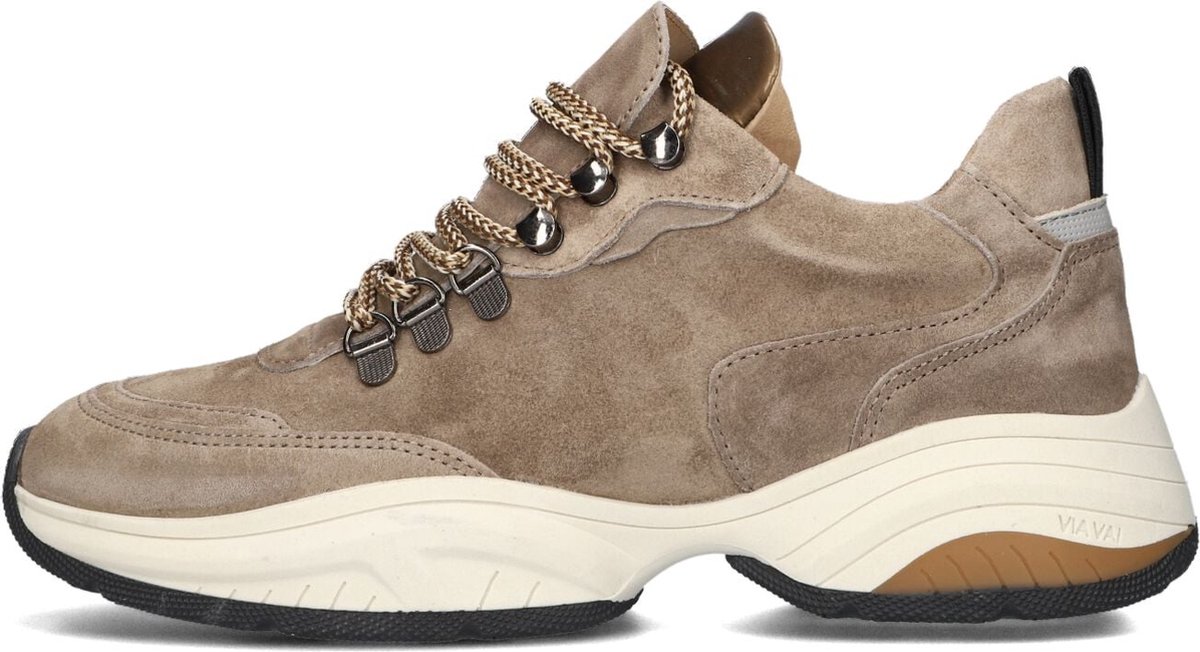 VIA VAI Pepper Clay Sneakers Suede Grijs Maat 36 bol