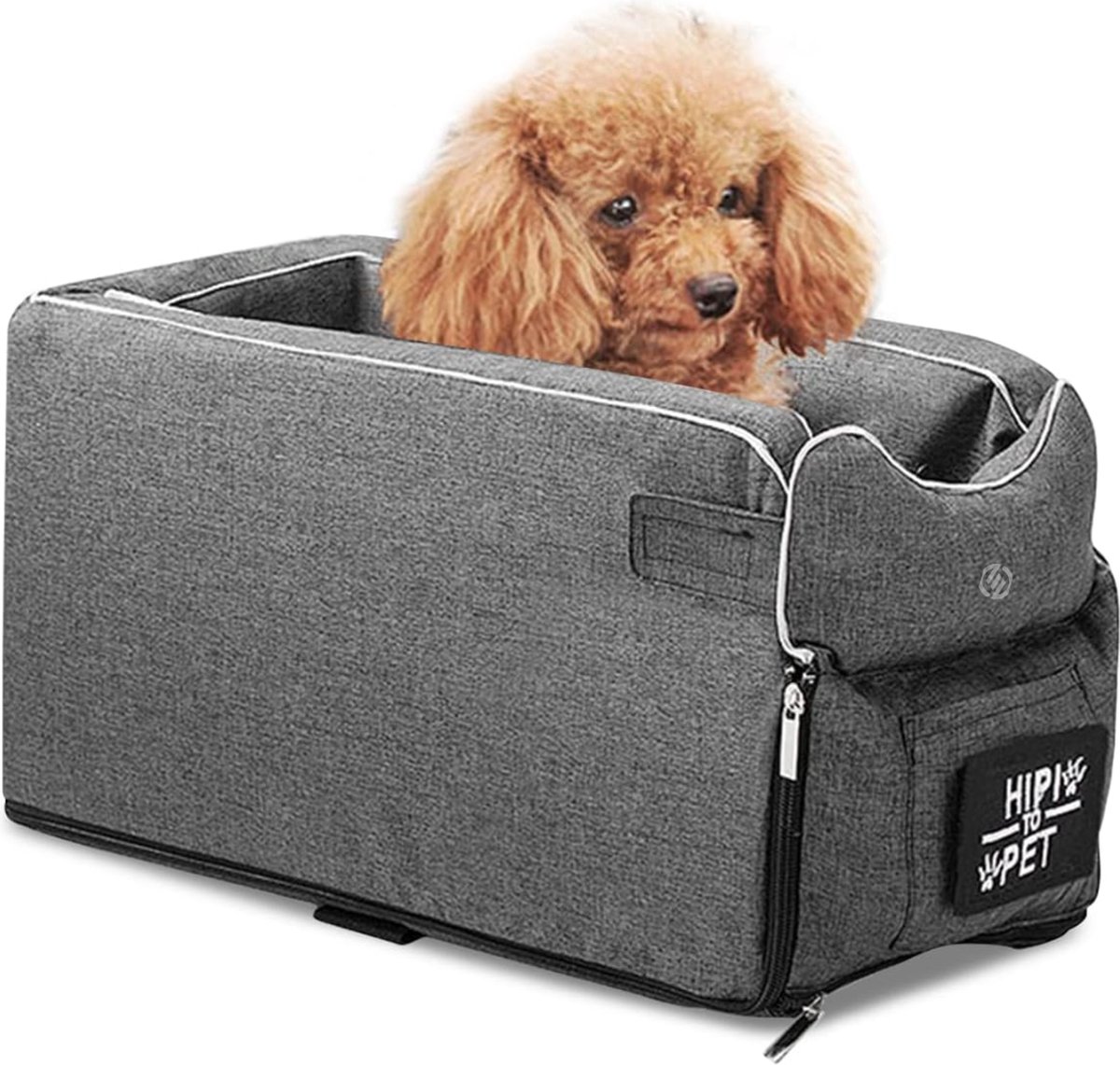 Equivera Hondenmand Auto Met Gordel - Hondenmand - Hondenmand Auto - Autostoel Hond - Hondenstoel Auto - Met Gordel