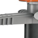 GARDENA turbinesproeier: detail van de grijze spuitarm met ribbels