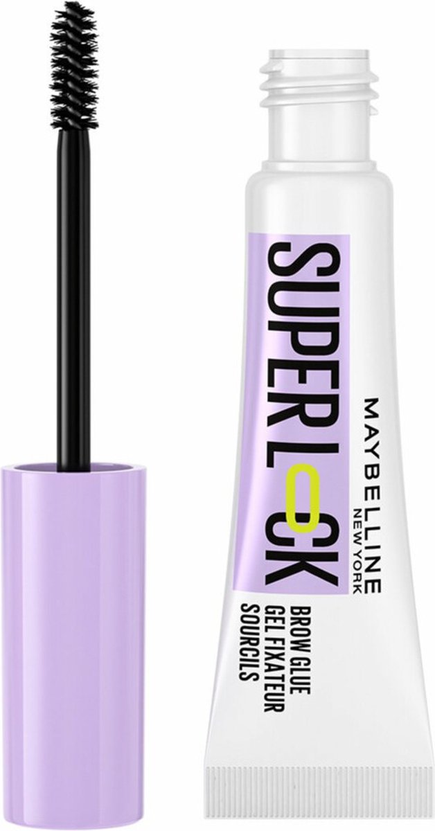 Maybelline Super Lock Brow Glue Wenkbrauwgel Clear - 3 x 8 gr - Voordeelverpakking