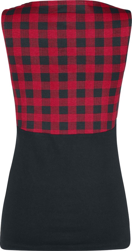 Haut rockabilly rouge-noir Rock Rebel by EMP Femme - XXL