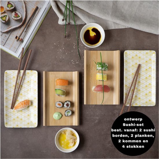 De Sushi Plaatsen Draak Vier Stock Afbeelding - Image of broodje, gember: 130877