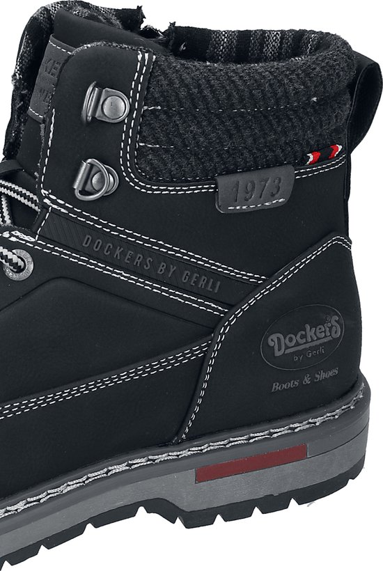 Dockers by Gerli 47LY101 Veterlaarzen voor heren, zwart, 42 EU : Dockers by Gerli