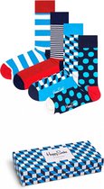 Bol.com Happy Socks Happy Socks Filled Optic Gift Box (4-pack) - unisex sokken - unisex sokken - Unisex - Maat: 36 - 40 aanbieding
