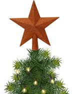 Kersthanger glas hart ornament rood goud per stuk kopen Kersthanger glas hart ornament rood goud per stuk kopen
