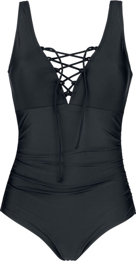 Il costume da bagno nero sexy, intero, che snellisce estate 2021 I iODonna