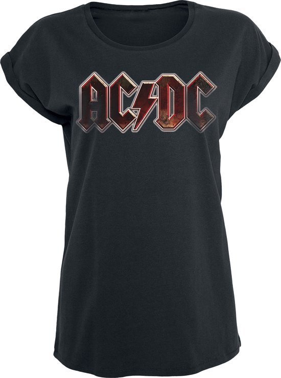 Urban Classics Tshirt Femme AC / DC -L- Tension AC / DC Noir