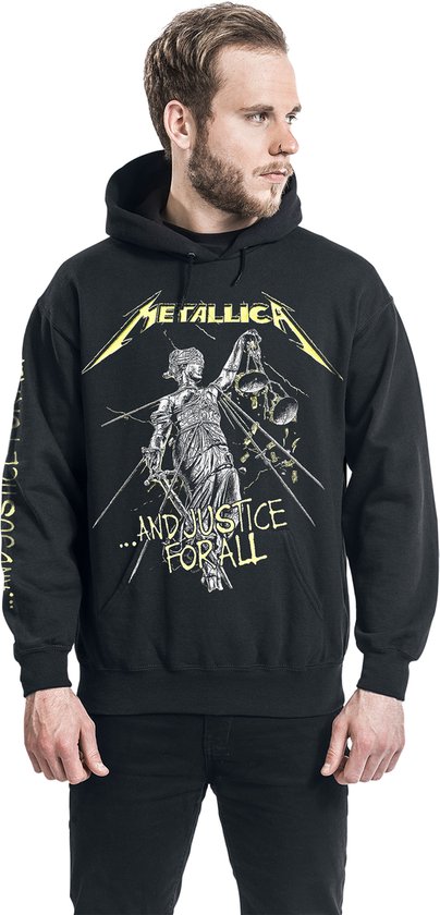Sweat à capuche/pull Metallica - S- And Justice For All Tracks Zwart