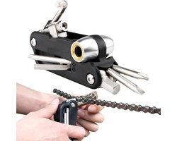 Multitool reparatieset voor fietsen - draagbare bandenreparatieset - schroefsleutel - onderhoudsaccessoires voor fiets scooter mountainbike fiets gereedschap koffer