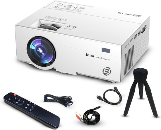 Equivera Mini Beamer - Draagbare Beamer - Beamer - Mini Beamer Projector - Projector - Mini Projector