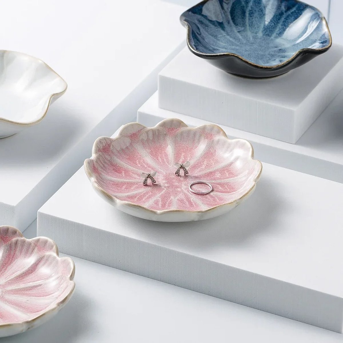 Sieraden Schaal - Decoratieve Schaal - Sieraden Houder - Lotusbloem Roze