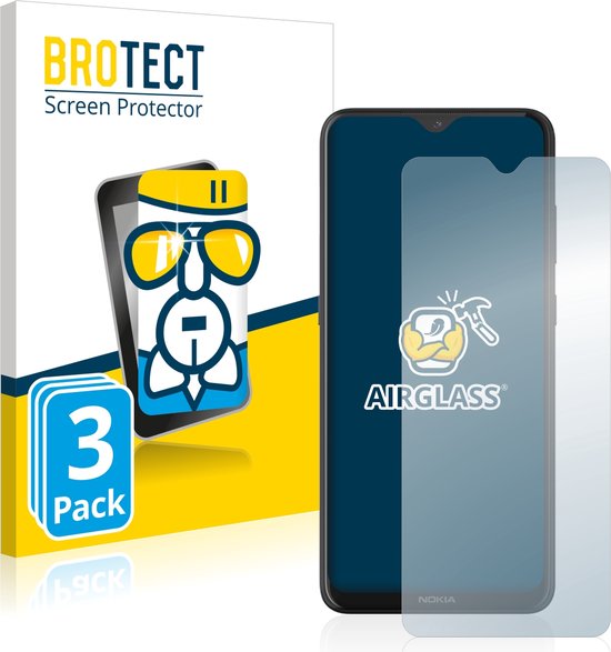 BROTECT - Protecteur d'écran pour Nokia 5.3 - Film de protection en verre transparent (3 pièces)