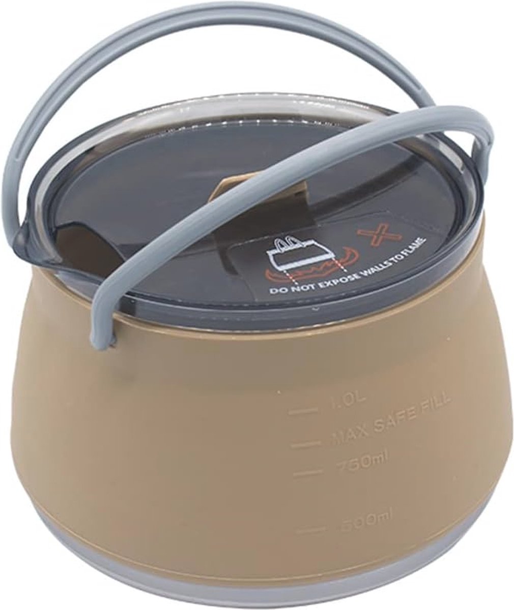 Draagbare Opvouwbare Waterkoker voor Camping en Outdoor Activiteiten