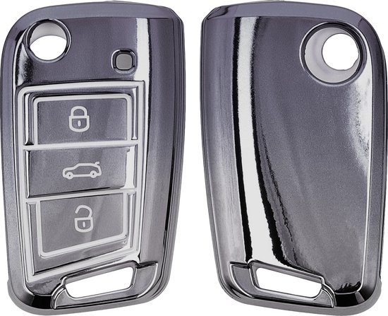Autosleutel Hoesje voor Opel Karl 2015-2019, Autosleutel Behuizing Sleutelhoes Autosleutel Houder Sleutel Cover met Sleutelhanger Sleutelbehuizing Sleuteletui Beschermhoes,Blue 1