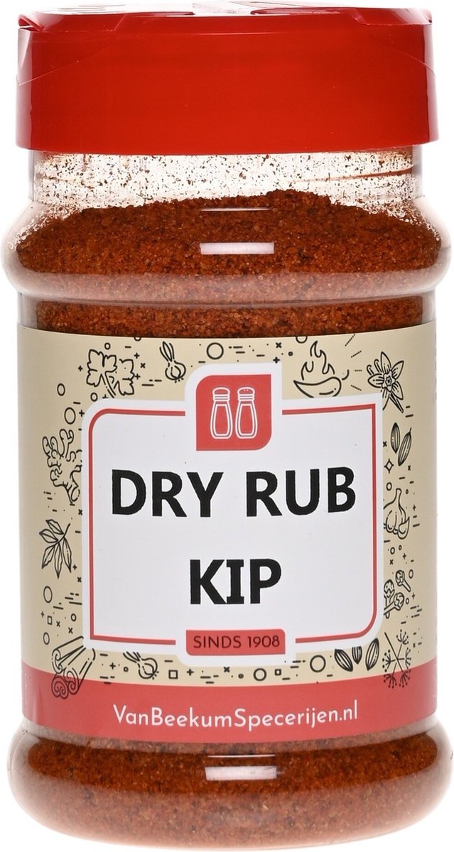 Goedkoopste Van Beekum Specerijen - Dry Rub Kip - Strooibus 200 gram
