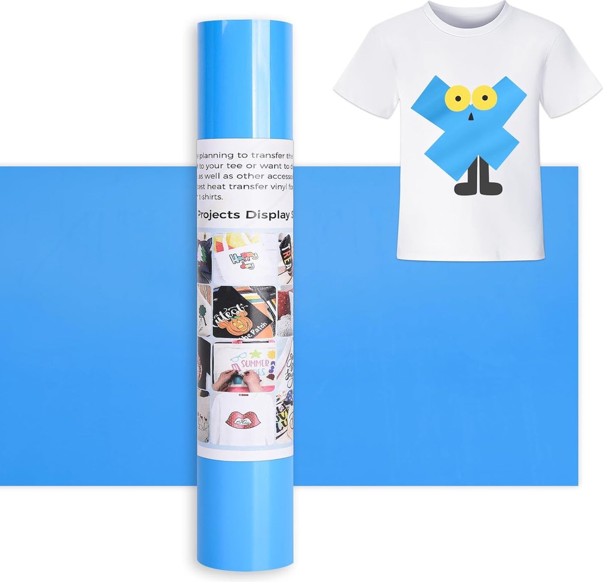 Prime Vinyl 30,5 x 335,5 cm, oranje warmte-overdracht vinyl voor Cricut Maker, HTV vinyl, voor shirt, kleding, hoeden, broeken, andere stoffen