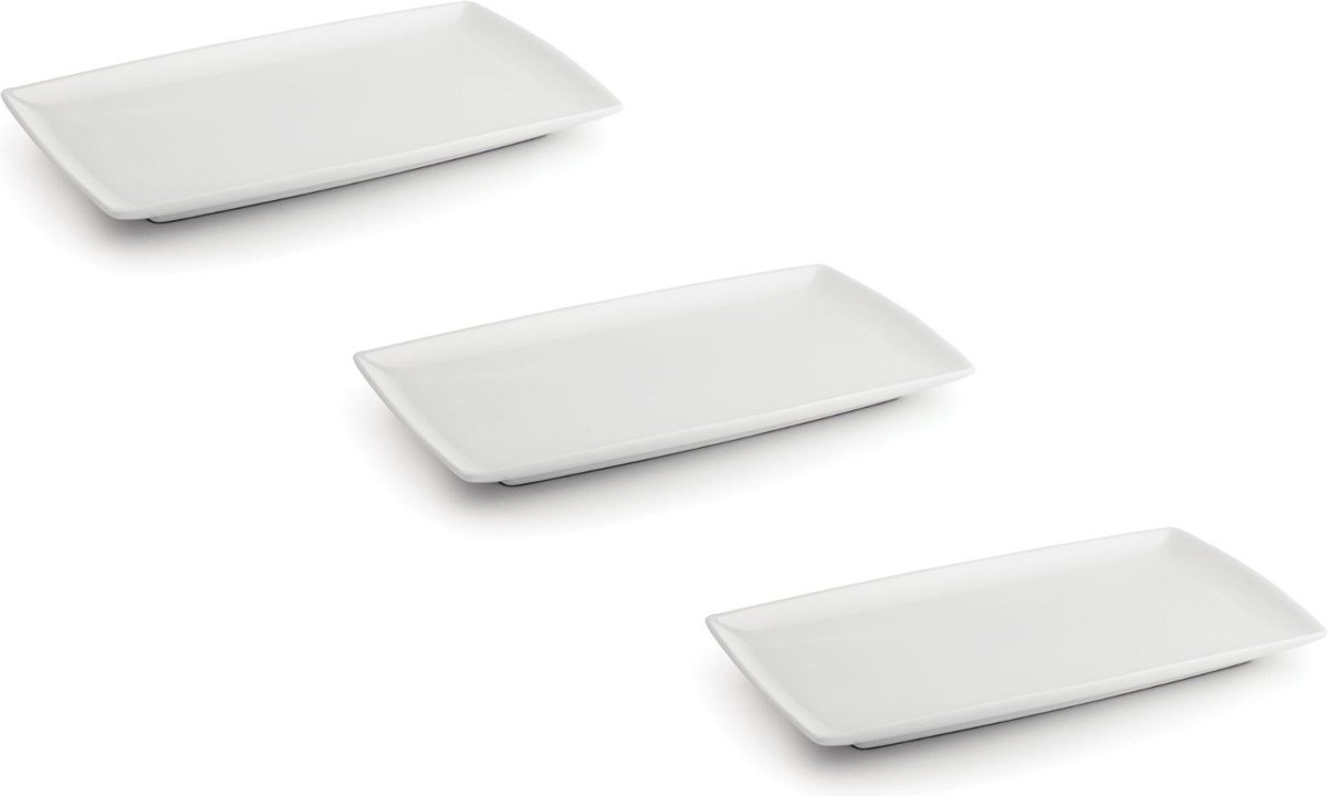 BonBistro Aspergeschalen XL / Serveerschalen Yong Squito 33 x 21 cm - 3 stuks