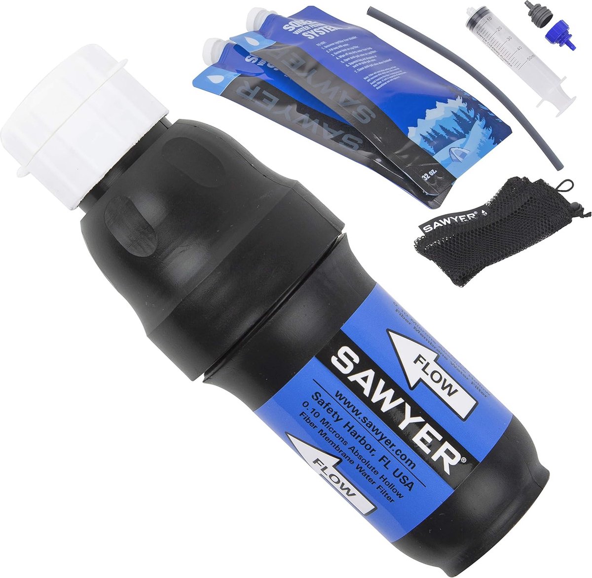 Lichtgewicht Waterfilter voor Noodopvang en Outdoor Activiteiten - PointOne Squeeze & Microsqueeze