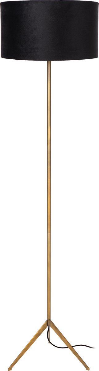 Lucide TONDO - Vloerlamp - Ø 38 cm - 1xE27 - Mat Goud / Messing