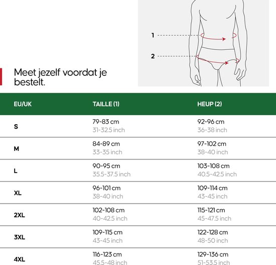 Culottes de sport DANISH ENDURANCE pour homme - Extra longs - Boxers de Sport - Lot de 6 - Zwart - Taille L