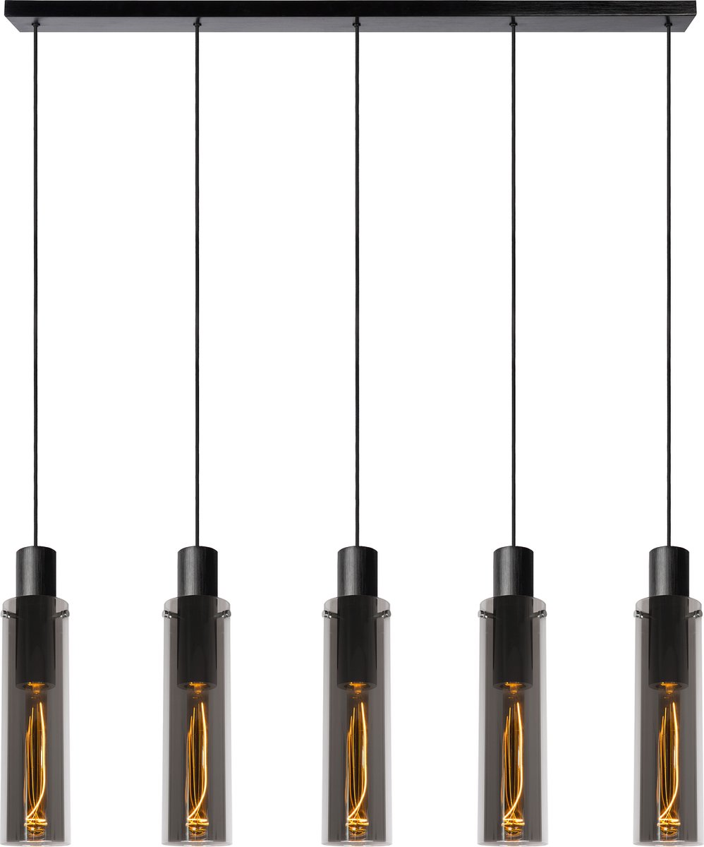 Lucide ORLANDO Hanglamp - 5xE27 - Fumé