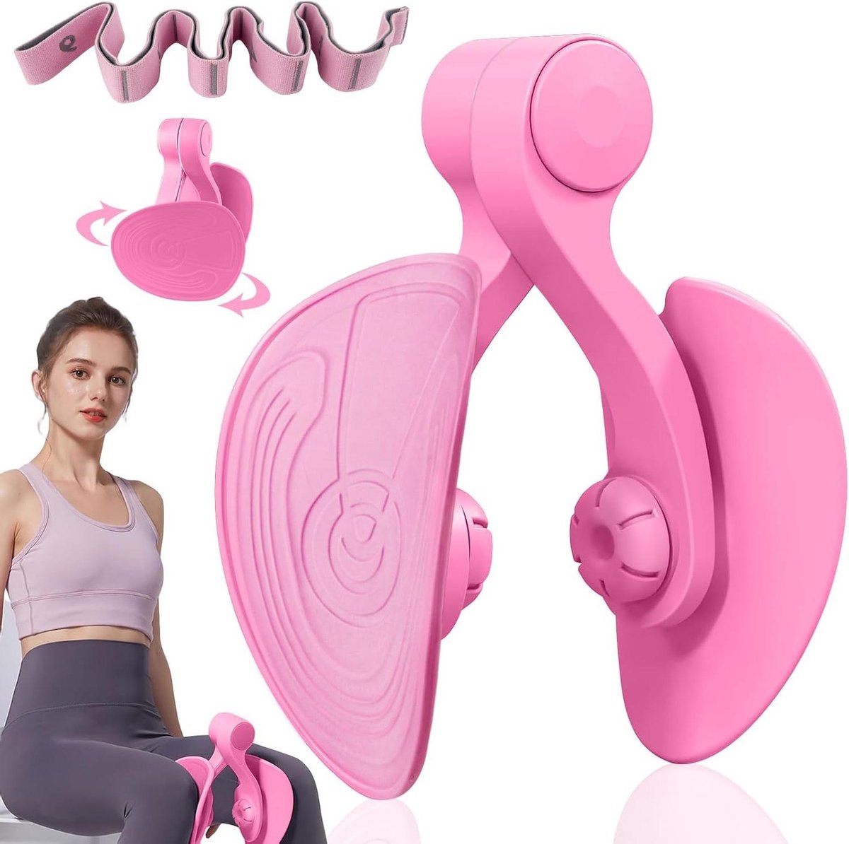 Bekkenbodemtrainer met weerstandsband voor dames - bekkenbodemspieren billen dijen kalveren armen - 1 weerstandsbands