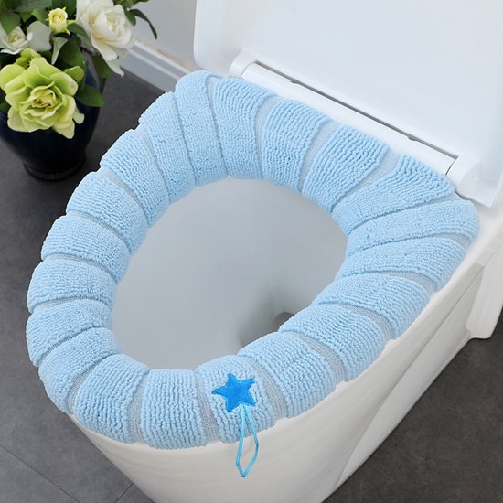 Toiletbrilhoes Pads Warmer Toiletbrilhoezen Het zachte toiletkussen Wasbare toiletbrilhoezen, geschikt voor de meeste familie Toiletten zijn 4 stuks (bruin groen blauw roze