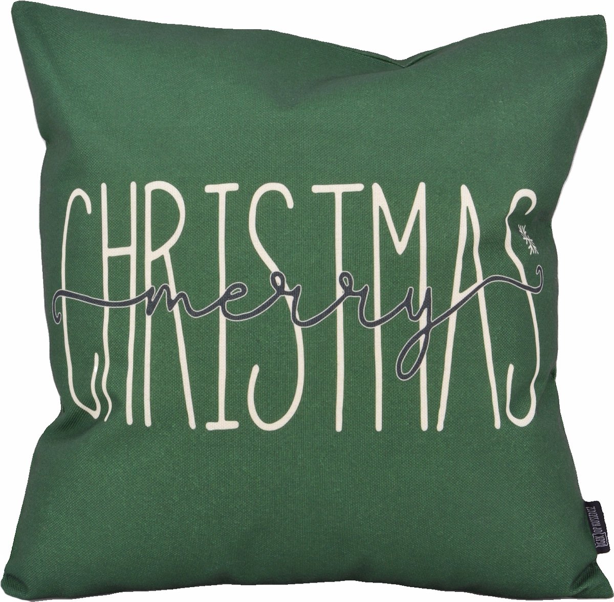 Gek op Kussens! Kerst #2 Kussenhoes | 45 x 45 cm | Katoen/Linnen Groen 45x45