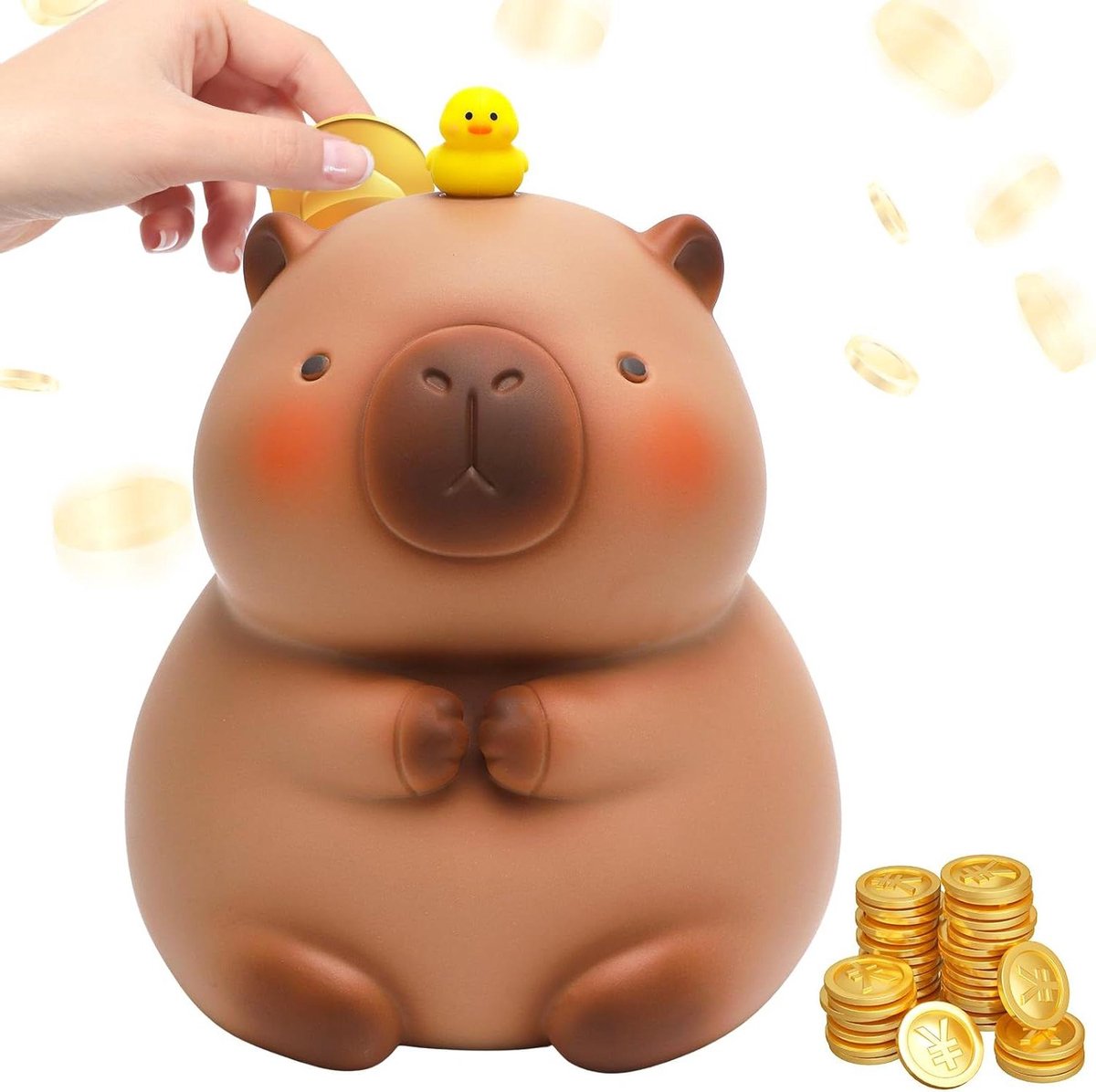 Capybara spaarvarken kunststof groot kamerdecoratie Kawai geschenk meisjes jongens volwassenen kindercadeau spaarpot volwassenen