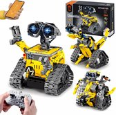 Qualitá® 3 in 1 Robot Bouwpakket - Geel - Robot Speelgoed voor Kinderen - Interactief - STEM & Educatief Speelgoed - Vanaf 7-9 Jaar - Jongens - Programmeerbaar & Bestuurbaar