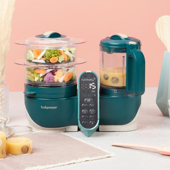 Babymoov Keukenrobot Nutribaby+™ Opal Green — afbeelding 5