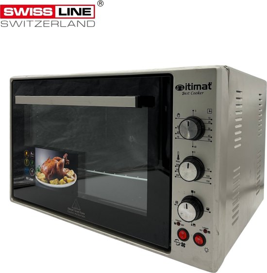 Foto: Itimat vrijstaande oven 60 liter 1837 watt hetelucht