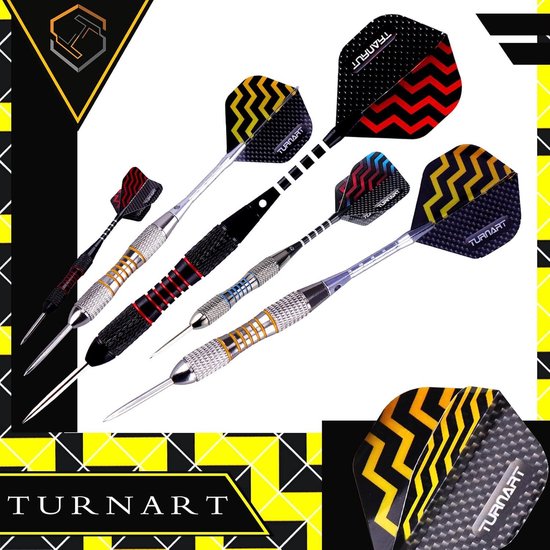 Staal Dartpijlen Set - 9 Stuks 24 Gram Professionele Darts - Aluminium Schachten - Darts Tool Case — afbeelding 2
