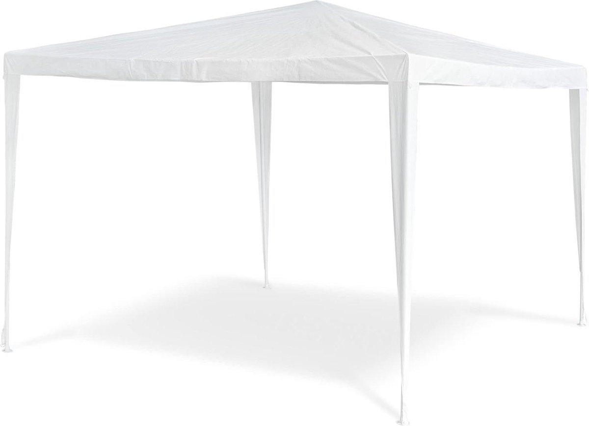 Partytent 25 x 3 x 3 m - Vierkant Design - PE Dakzeil - Tuin Camping Wit