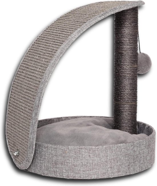 Tectake® - Katten krabpaal 153cm - bruin