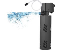 Aquarium intern filter voor 150-560 liter vistanks - 4-in-1 filtratie