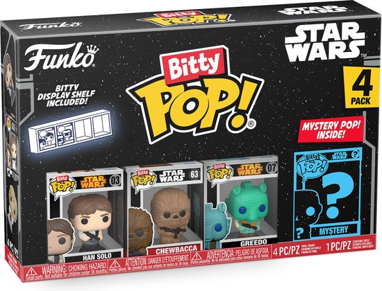 Funko Star Wars - Bitty POP! 4-Pack Han Solo 2,5 cm Verzamelfiguur - Multicolours