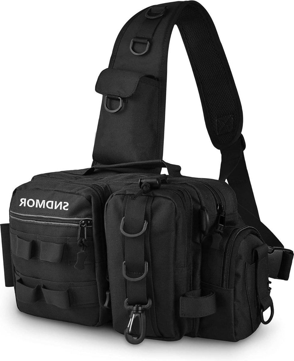 Vis spullen Draagbare Diagonale Tassen voor Visspullen - Multi-Pocket Vistassen Multifunctionele Tassen voor Visgerei
