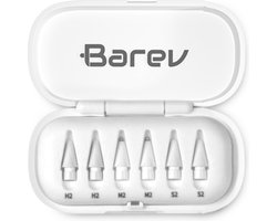 Omslag van Barev Stylus punten – Premium tips geschikt voor Apple Pencil – iPad pen vervangpunt – Replacement tips voor Apple Pencil. Set van 6