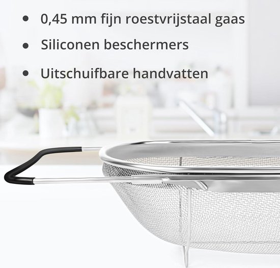 Keukenzeven en vergiet | Rijstzeef Voedselzeven - Roestvrijstalen vergiet Zeef, Pasta Zeef, Fruit Zeef Reiniger voor Veggie, Noedel, Salade