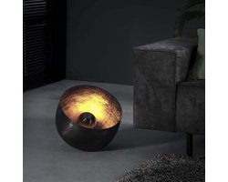 PS-Collection Basket L Tafellamp - Ø36 - Zwart Nikkel - Metaal - tafellamp slaapkamer, tafellamp industrieel, tafellampen woonkamer, tafellamp zwart, tafel lamp, tafellamp slaapkamer industrieel, tafellampje