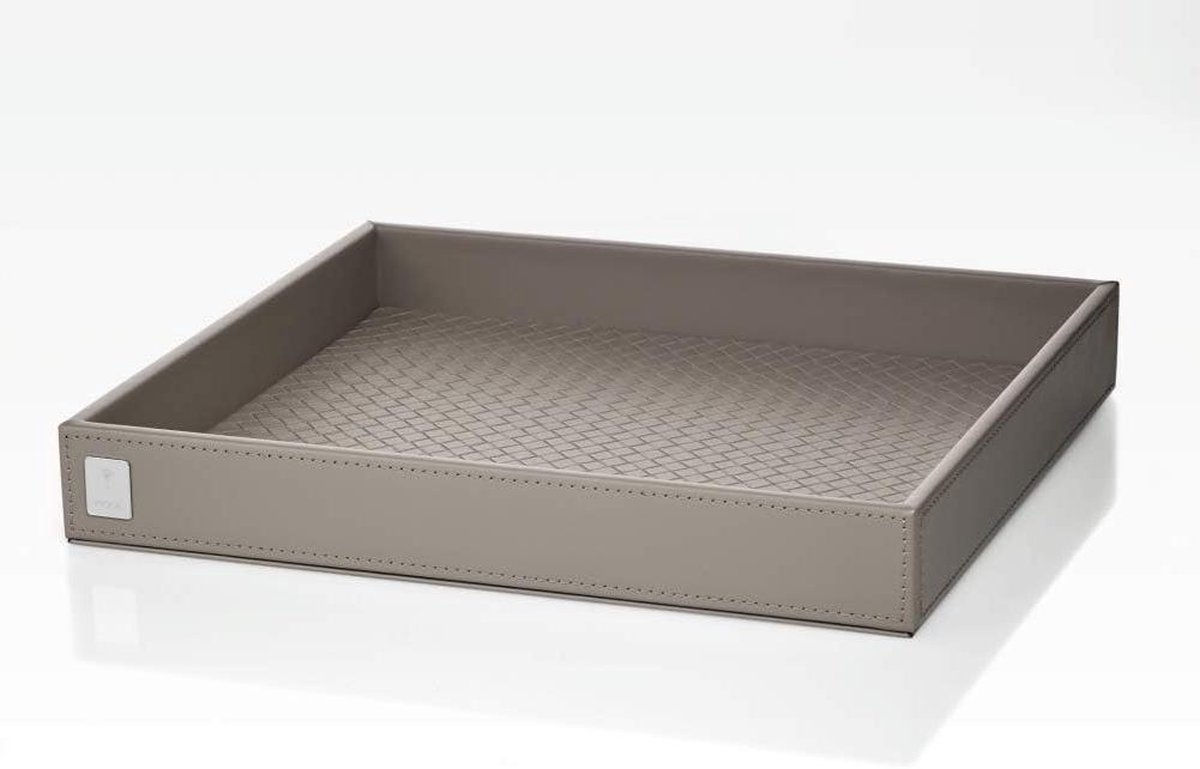 Vierkant XL grijs dienblad voor in de badkamer dienblad vierkant 70x70
