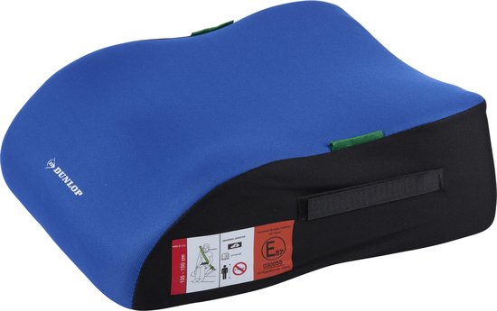 Dunlop Stoelverhoger/autozitje voor kinderen - blauw - 15 x 31 x 39 cm - kunststof van Dunlop — afbeelding 3