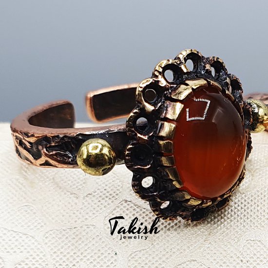Touchstone Handgemaakte koperen magnetische hand gesmeed met solide en hoge gauge Tibetaanse stijl minimalistische elegantie koperen armband en