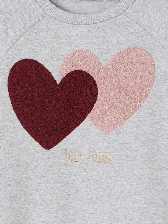 Sweat à Motif Fantaisie Pour Fille - Vertbaudet, Molleton Doux (80% Coton) - Manches Longues, Encolure Ronde - Taille Enfant
