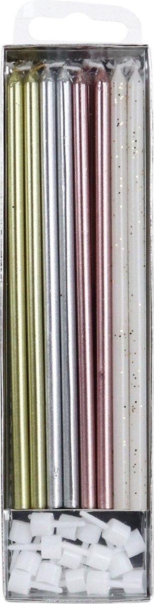PME Extra Lange Kaarsen Mix 16,5cm pk/16