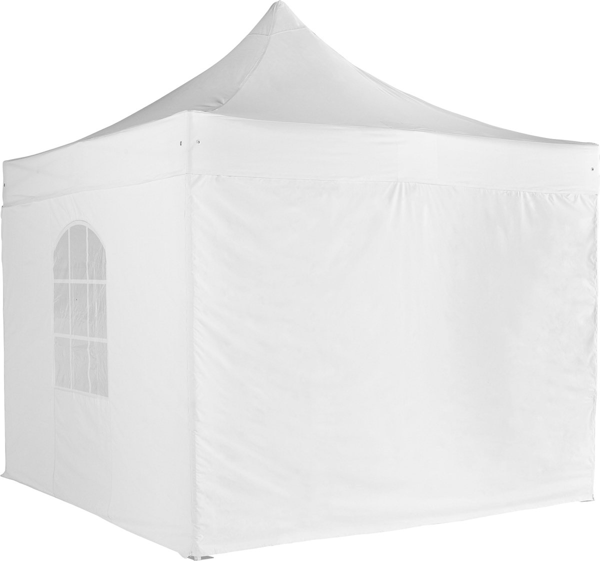 Oviala - Volle muur voor professionele vouwtent 50mm wit 4m