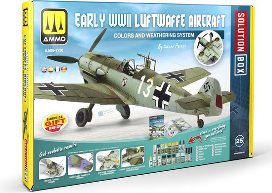 WWII AS VLIEGTUIG COCKPIT KLEUREN - SET